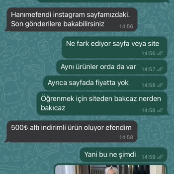 Tafetta Still Değişim Veya İade Yapmıyorlar