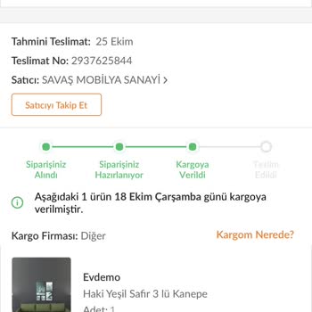Trendyol Evdemo Lojistik Kargomu 1 Aydır Göndermiyor