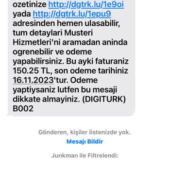 Digiturk Usulsüz Abonelik İşlemi