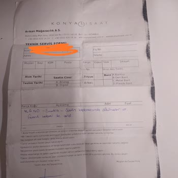 Konyalı Saat Swatch Problemli Ürün