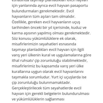 Pegasus Evcil Hayvan Eksik Belge Sorunu