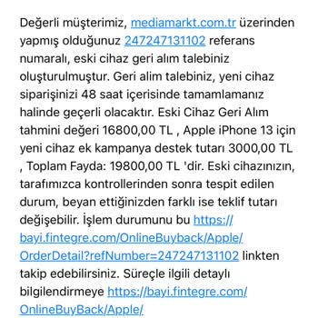 Media Markt Buyback Kampanyası Para İadesi Sorunu