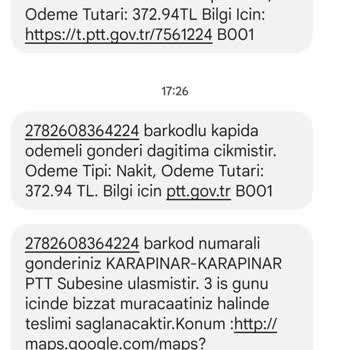 PTT Kargonun Adres Hatalı Deyip Kargomu Getirmemesi