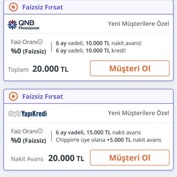 QNB Finansbank Yeni Müşterilere Özel Faizsiz Kredi İmkanı Hakkında Aldatıcı Bilgilendirme