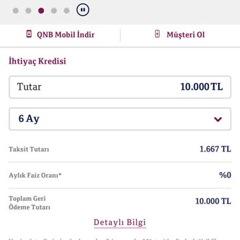 QNB Finansbank Yeni Müşterilere Özel Faizsiz Kredi İmkanı Hakkında Aldatıcı Bilgilendirme