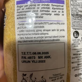 Yayla Bakliyat Yayla Bulgurda Böcek Sorunu