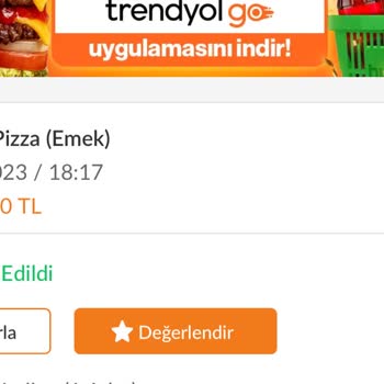 Trendyol GO Domino's Sipariş Sorunu