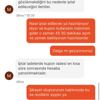 Migros Yemek Migros Aşırı İlgisiz Ve Umursamaz Bir Uygulama Canlı Desteği Çok Kötü
