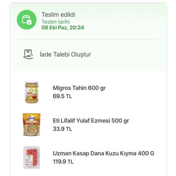 Migros Ürünü Aldı, İademi 1 Aydır Yapmıyor
