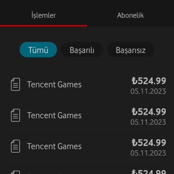 Tencent Games Türkiye Bilgim Dışında Oyun Satın Alınımı