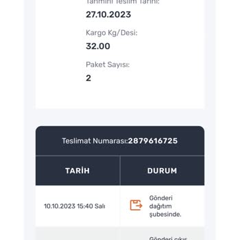 Horoz Lojistik Tarafından Verilen Hizmetten Memnun Kalmadım