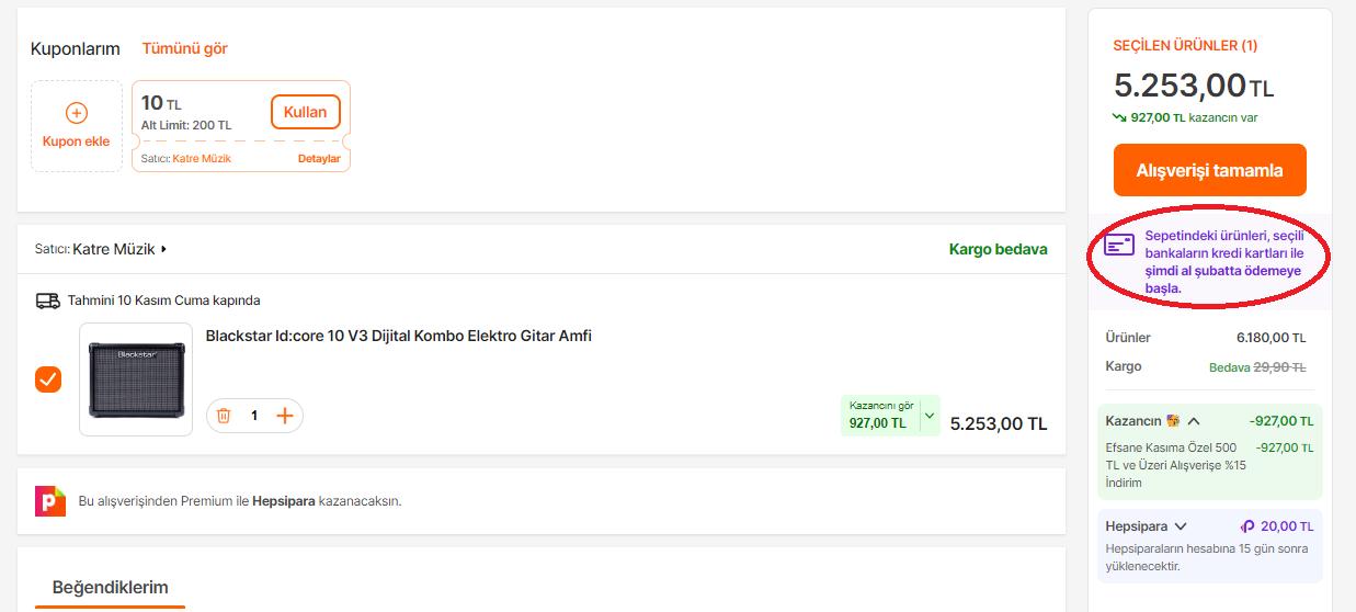Hepsiburada "Şimdi Al Şubatta Ödemeye Başla" Kampanya Sorunu Şikayetvar
