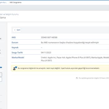 Turkcell IMEI Eşleştirme Numarasını Değiştirmek