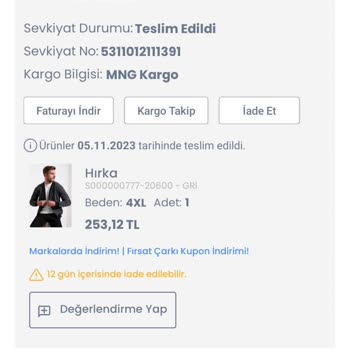 LCW Ürünümü Teslim Etmeden Teslim Edildi İşaretledi