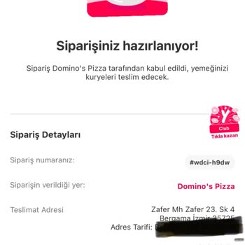 Bergama Domino's Pizza Teslimat Süresi Aldatmacası