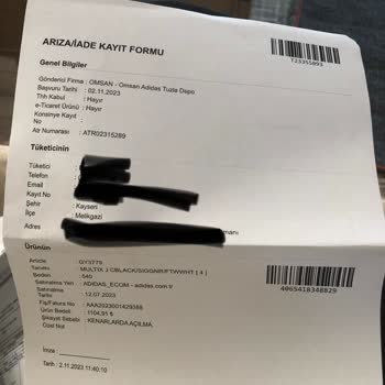 Adidas Ayakkabı Pişmanlığı, Garanti Yalanı Müşteriyi Önemsememe