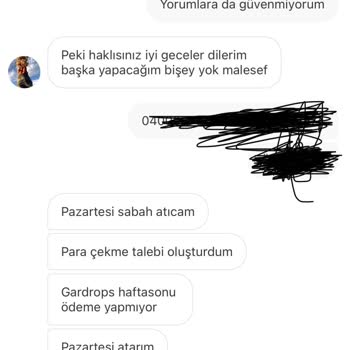 Gardrops Ucuzbutik44 Sipariş Hatası