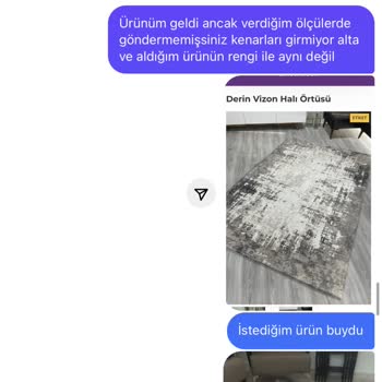Meryemcee Home Yanlış Ürün Gönderimi İlgisizlik