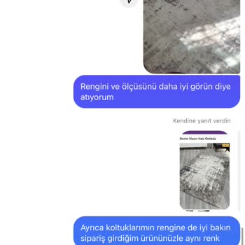 Meryemcee Home Yanlış Ürün Gönderimi İlgisizlik