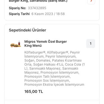 Migros Siparişimi Teslim Alamadım, İptal Edemedim Ve Paramı Geri Alamadım