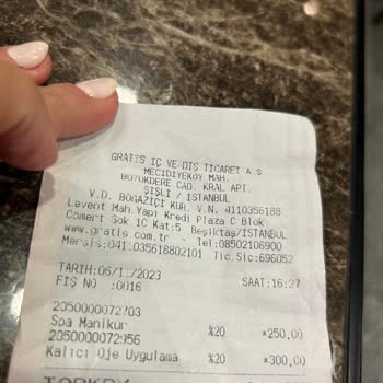 Gratis Beauty Mecidiyeköy Mağazası Hizmetlerinden Memnuniyetsizlik