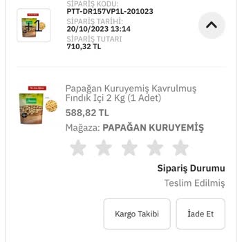 Papağan Kuruyemiş Bayat Ürün Gönderiyor