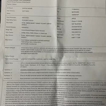 Media Markt Cihazımın Ekranı Donuyor Değişimini Talep Ediyorum