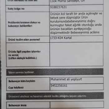 Ebebek Baby Plus Master Cook Mama Sandalye