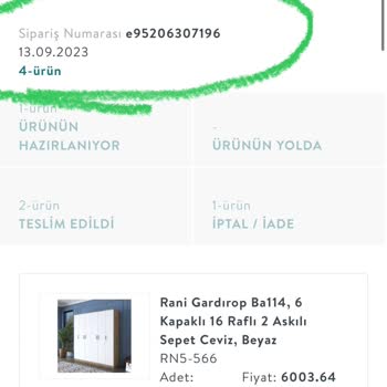 Vivense Ürünü Gününde Teslim Etmiyor.