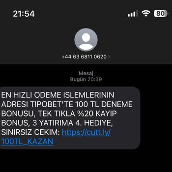 Vodafone +44 Den Gelen Ama Ve Müşteri Temsilcisine Aktarmayan Sesli Ya