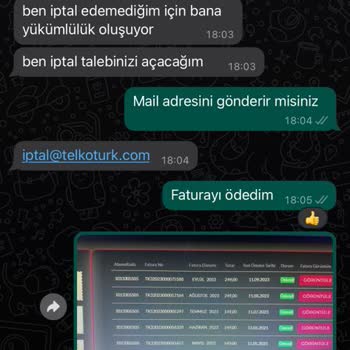 Telkotürk İnternet Aboneliğimin İptalinin Tamamlanması