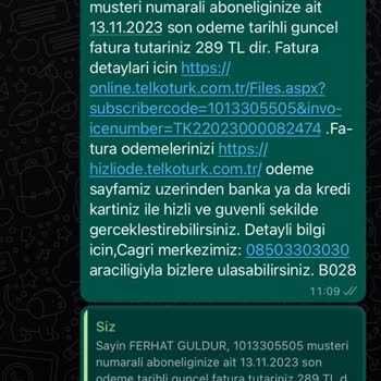 Telkotürk İnternet Aboneliğimin İptalinin Tamamlanması