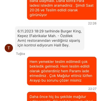 Migros Yemek Para İadesi Yapmadı