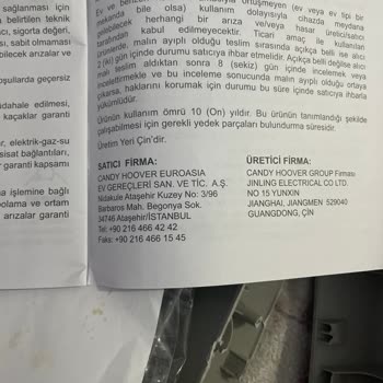 Hoover Çamaşır Makinesi İç Kazandaki Çıtaların Kırılması