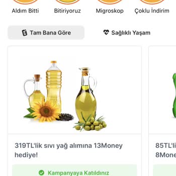 Migros Sanal Market Hediye Moneyimi Yüklemedi