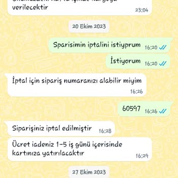 Nare Giyim Ücret İadem Yapılmadı
