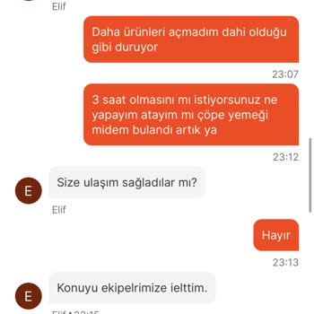 Migros Yemek Siparişi İadesi