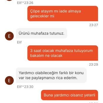 Migros Yemek Siparişi İadesi