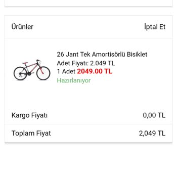 A101 Ürün Gönderilmedi Ücret İadesi Yapılmadı