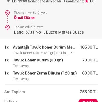 Yemeksepeti Teslim Almadığım Ürün Ücret İadesi