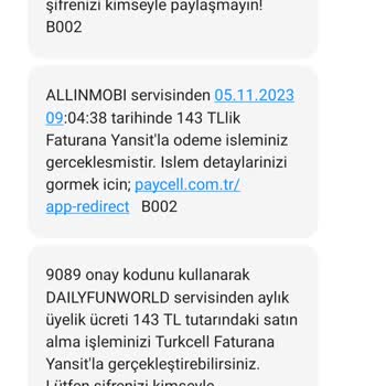 Vizyon Elektronik Para Bilgim Dışında Abonelik