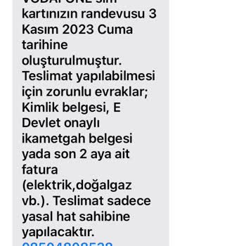 Vodafone Online Numara Taşıma Durumu