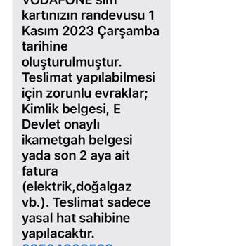 Vodafone Online Numara Taşıma Durumu