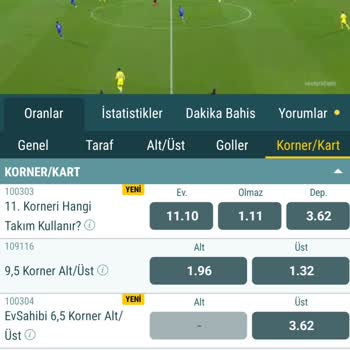 Nesine Kısıtlı Bahis Seçenekleri