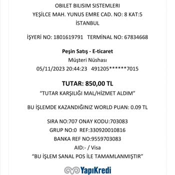 Onlinebilet.com Dan Alınan Otobüs Bileti
