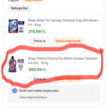 Bingo 4 Adet Satın Aldım 1 Adet Geldi