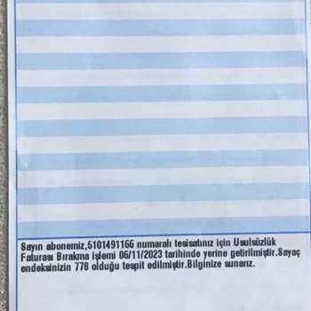 Aksa Gaz Kullanılmayan Gaz İçin Usulsüz Kullanım Tutanağı Tutması