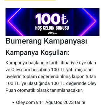 Oley.com Hoşgeldin Bonusu Adı Altında Mağdur Etmek