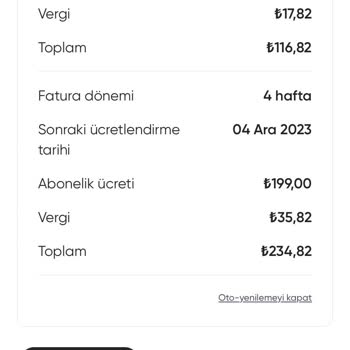 Betterme Otomatik Yenileme İptal Etmiyor