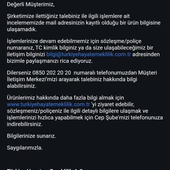 Türkiye Hayat Emeklilik BES İptali Olmaması